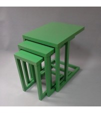 Masifart Suare 3 Lü C Zigon Sehpa Yeşil